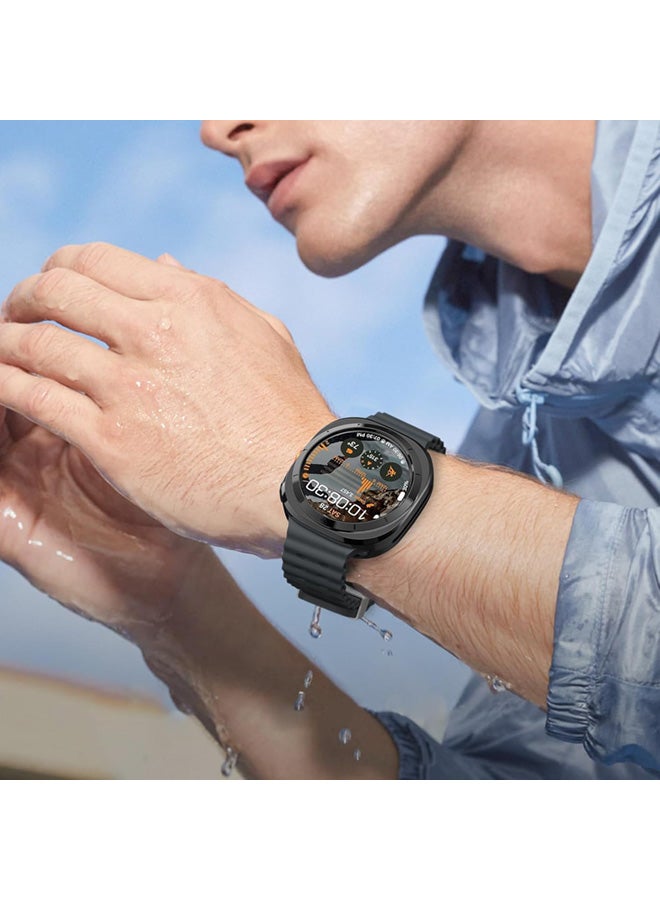 SJet Samsung Galaxy Watch Ultra 2025/Galaxy Watch 7 Ultra 2024 Screen Protector Case 47mm Accessories, Protective Face Cover, Hard Bumper Built-in Tempered Glass Film(47mm, Clear) - Image 5