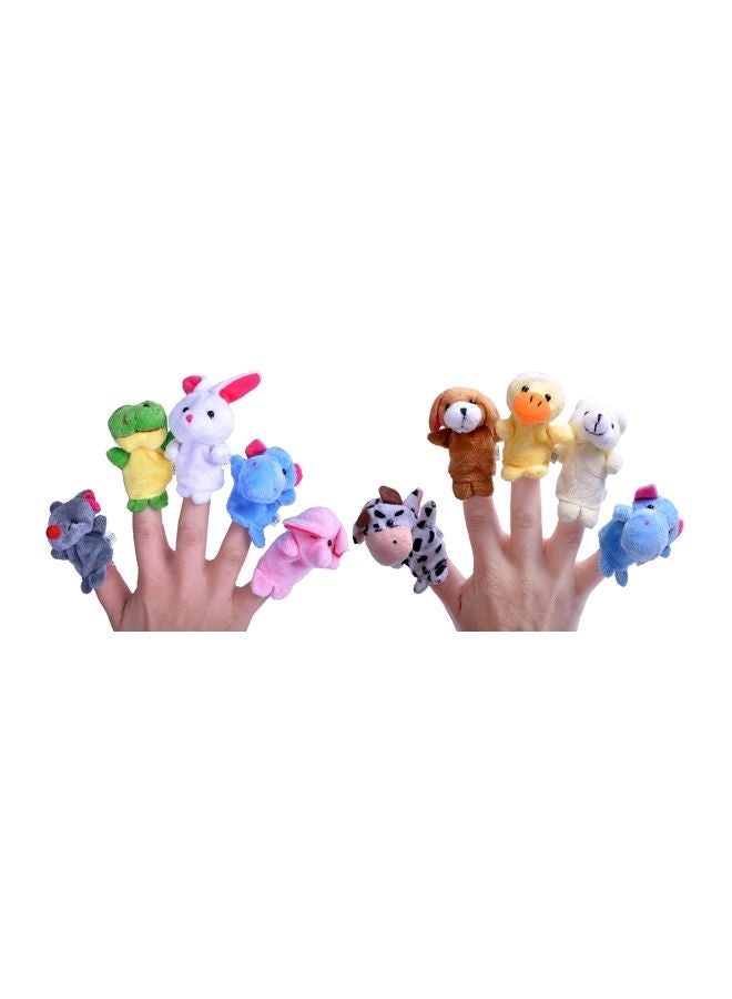 NIBEMINENT 10-Piece Animal Plush Finger Puppet Set - Image 2