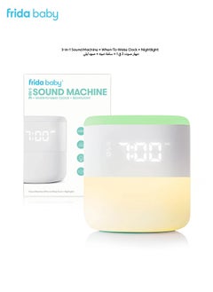 3-in-1 Sound Machine | When-To-Wake Clock | Nightlight | 7 Soothing Sounds | Bluetooth Speaker | Sleep Trainer for Kids | Timer & Auto Shut-Off | Multicolor | Portable | Easy-to-Use