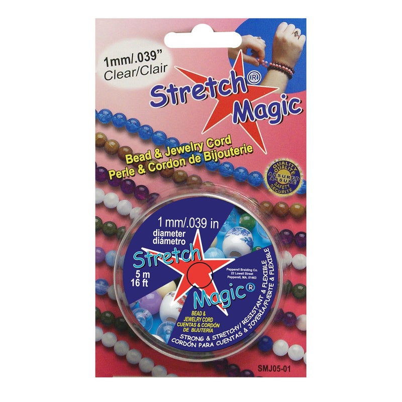 Stretch Magic 5m Spool of Clear 1mm Cord 1