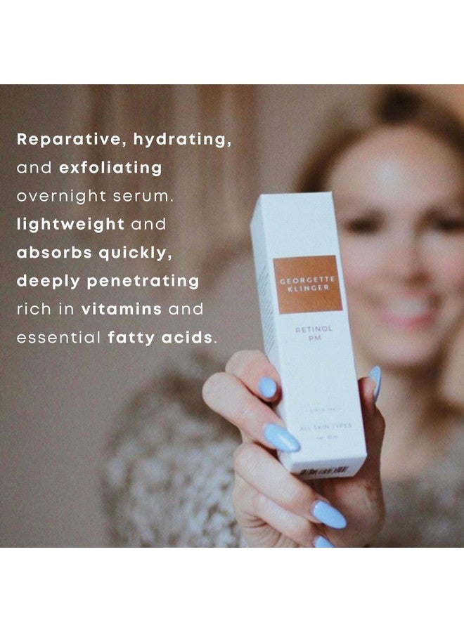 GEORGETTE KLINGER Retinol Pm Antiaging Exfoliating Serum: Deeply Penetrating Hydrating And Nondrying Vitaminrich Formula With Vitamin E Targets Fine Lines And Wrinkles 1 Oz By Georgette Klinger - Image 2