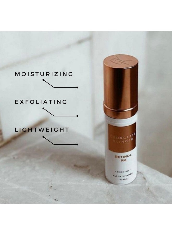 GEORGETTE KLINGER Retinol Pm Antiaging Exfoliating Serum: Deeply Penetrating Hydrating And Nondrying Vitaminrich Formula With Vitamin E Targets Fine Lines And Wrinkles 1 Oz By Georgette Klinger - Image 3
