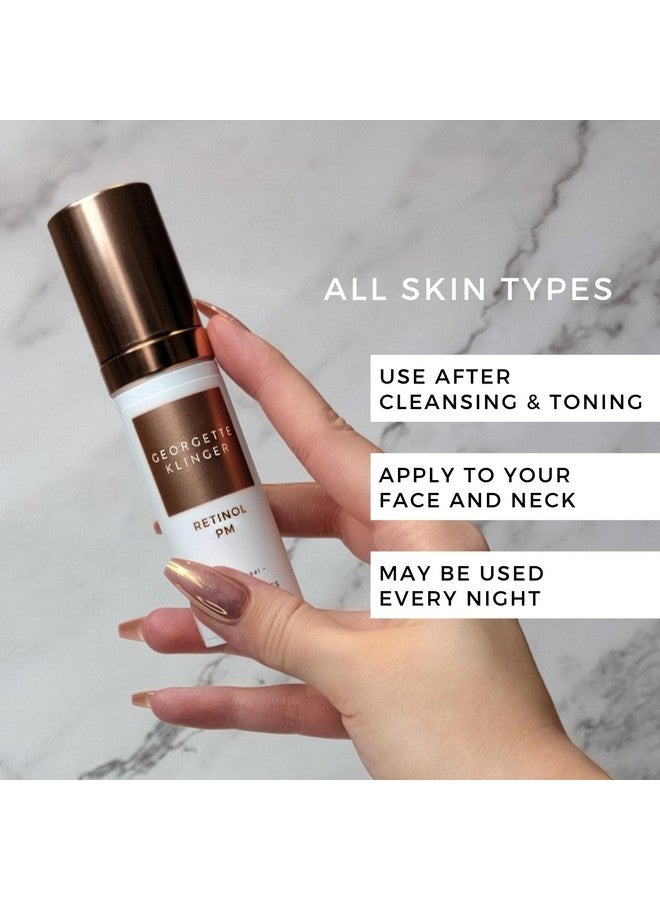 GEORGETTE KLINGER Retinol Pm Antiaging Exfoliating Serum: Deeply Penetrating Hydrating And Nondrying Vitaminrich Formula With Vitamin E Targets Fine Lines And Wrinkles 1 Oz By Georgette Klinger - Image 5
