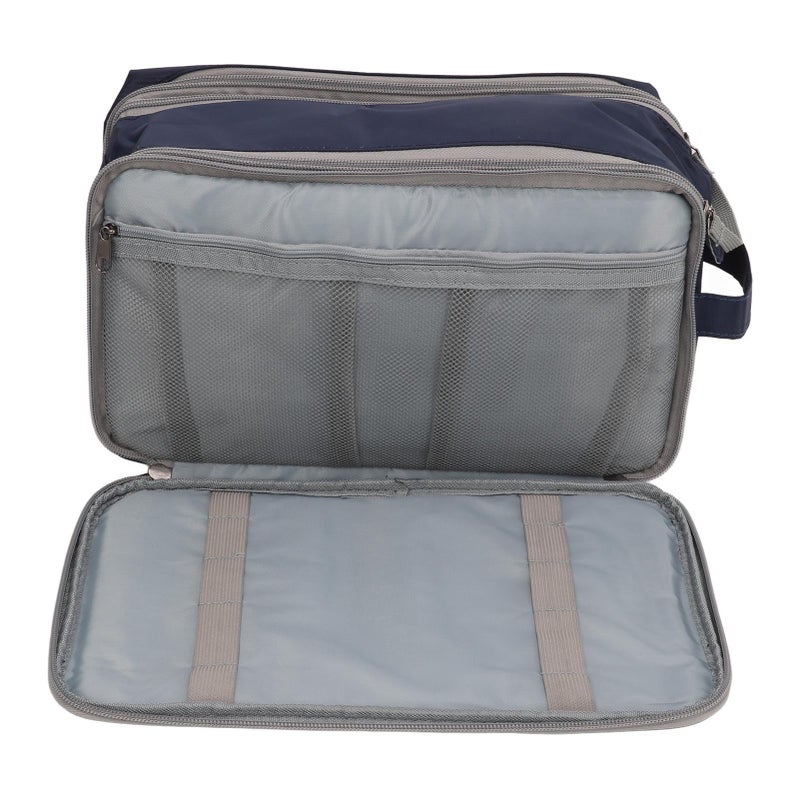 Large Capacity Waterproof Mens Travel Shaving Bag Portable With Comfortable Handle - Image 4