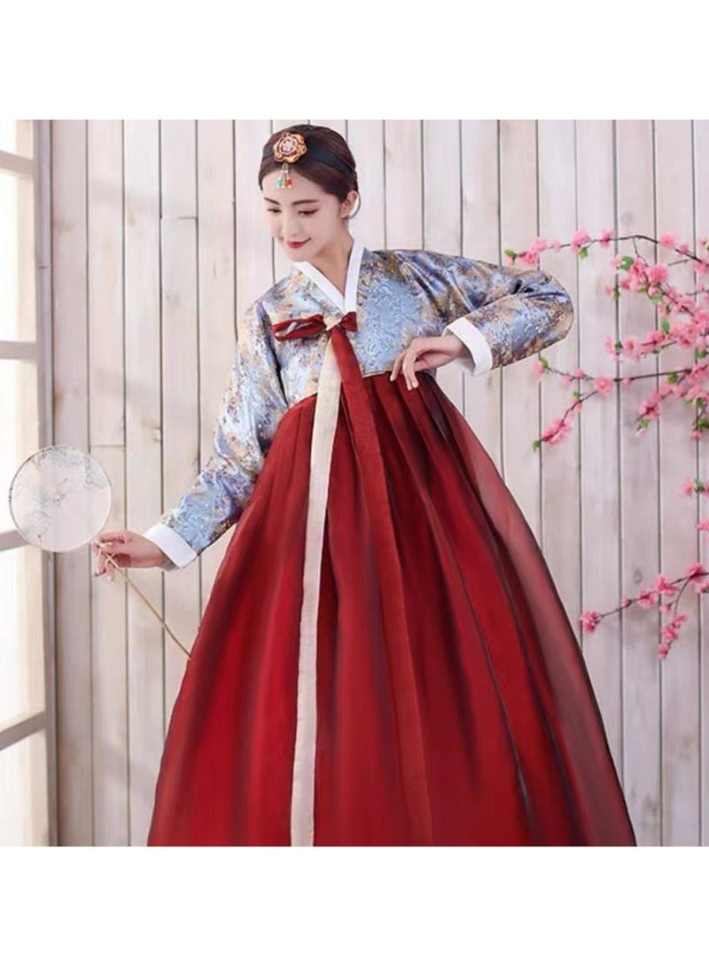 KUYING New Korean Traditional Long Sleeved Dress Cosplay Clothing  - Image 1
