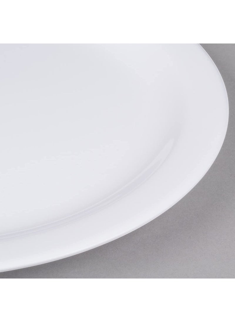 Everbuy - Everbuy® Pure Acrylic Dinner Plate, White, (10.7 inch) (24, Greater Than 10") - Image 1