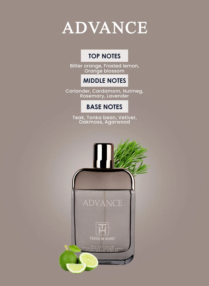 عطور مهابوب عطر أدفانس من محبوب للعطور أو دو بارفان 100 مل | عطر للجنسين | عطر حمضي خشبي بالبرتقال المر والليمون واللافندر والتونكا والعود | للرجال والنساء