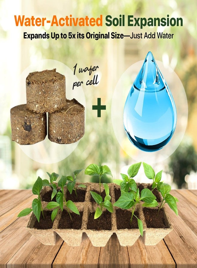 WONDER SOIL | 100 Organic Seed Starter Pellets | Ready to Plant Seed Starting Soil Loaded with Pre-Mixed Nutrients | Fast Germination | Indoor or Outdoor | 100 Count - Image 3