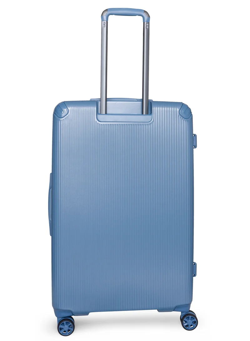 GIORDANO Navy Giordano Titanx Front Opening PC Hardshell Unbreakable Luggage Set Blue, Expandable, Secure Lock, 4 Double Wheels Travel Lugggage, Laptop Compartment on Small Carry-on Cabin Luggage, Checked Luggage  | Best Price UAE