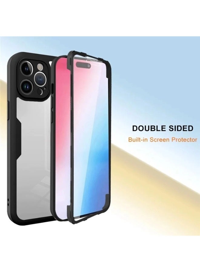 ShebSheb Designed for iPhone 15 Pro Max Case, Full Body Rugged Case with Built-in Touch Sensitive Anti-Scratch Screen Protector, with Camera Lens Protector - Image 3