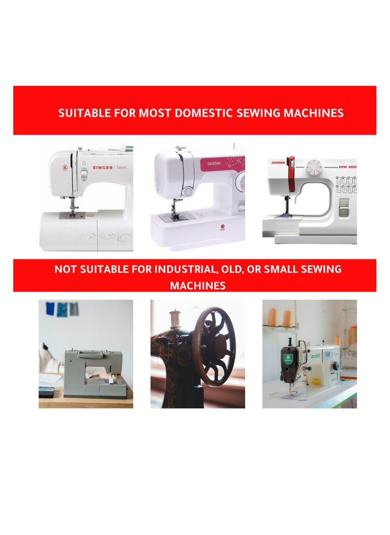 AL-RAEE - Snap On Slide Buttonhole Presser Foot for Zigzag Sewing Machine - Fits Many Home Machines, Snap On 4 Step Buttonhole Foot - Image 1