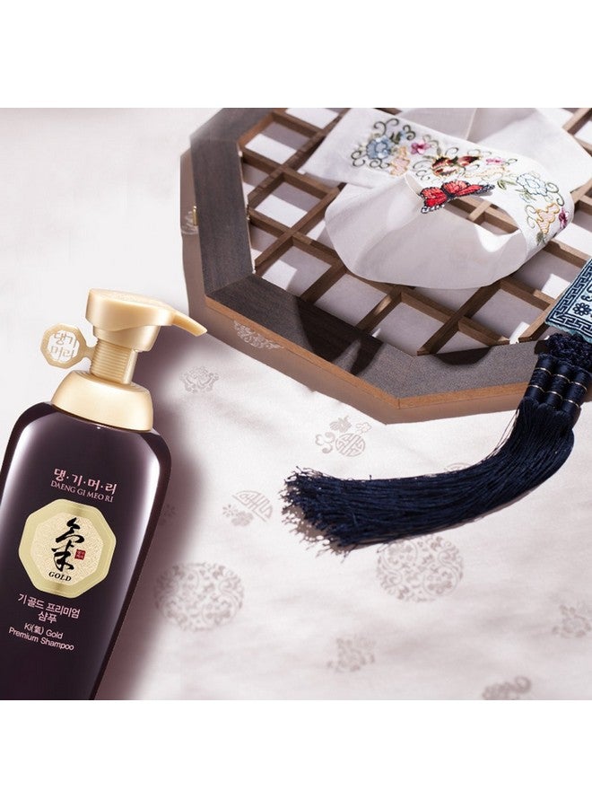 دينغ جي ميو ري شامبو كي جولد الفاخر يعزز نمو الشعر ويرطب بشكل فعال للشعر الجاف والخشن بدون لون صناعي 16.9 أونصة سائلة - Image 4