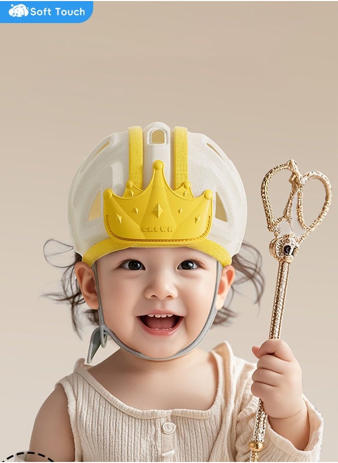 Soft Touch Breathable Baby Head Protector Baby Helmet for Crawling and Walking Soft Infant Safety Helmet Ultra Lightweight Expandable and Adjustable Age 6 to 24 Months  - Image 2