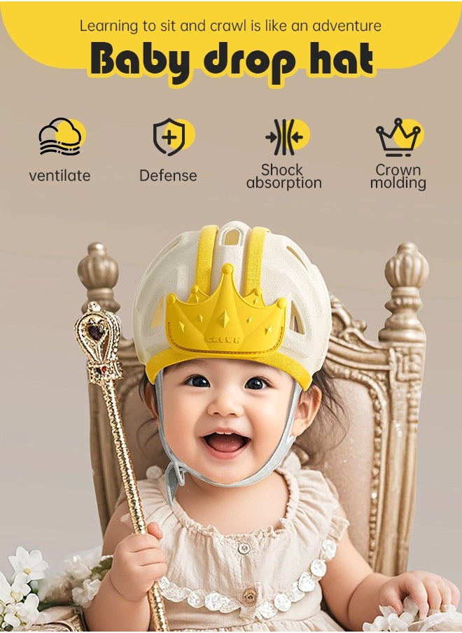 Soft Touch Breathable Baby Head Protector Baby Helmet for Crawling and Walking Soft Infant Safety Helmet Ultra Lightweight Expandable and Adjustable Age 6 to 24 Months  - Image 4