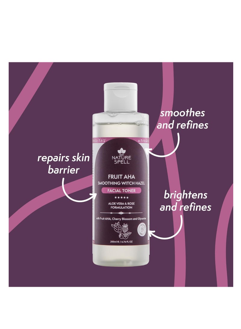 Nature Spell Nature Spell Witch Hazel Facial Toner 200ml – Soothing Toner for Acne & Pore Tightening  - Image 2