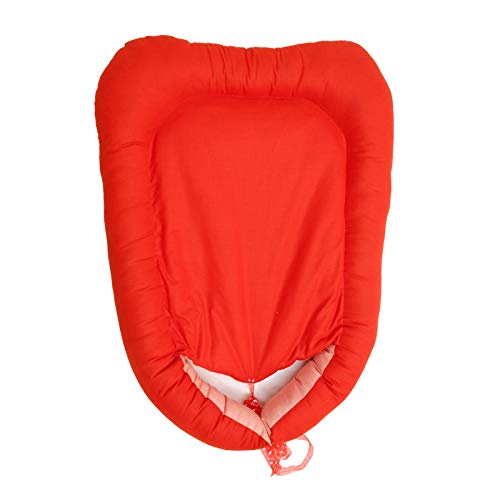 Creative Textiles Baby Bedding Set Safe Cotton Fabric with Ultra-Soft Comfortable for Newborn to Toddlers Red (90 x 60 cm) Soft Cotton Material NestUltra Soft Cusioned - Image 2