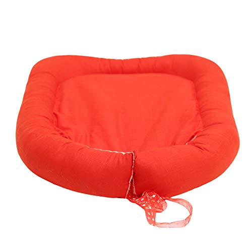 Creative Textiles Baby Bedding Set Safe Cotton Fabric with Ultra-Soft Comfortable for Newborn to Toddlers Red (90 x 60 cm) Soft Cotton Material NestUltra Soft Cusioned - Image 3