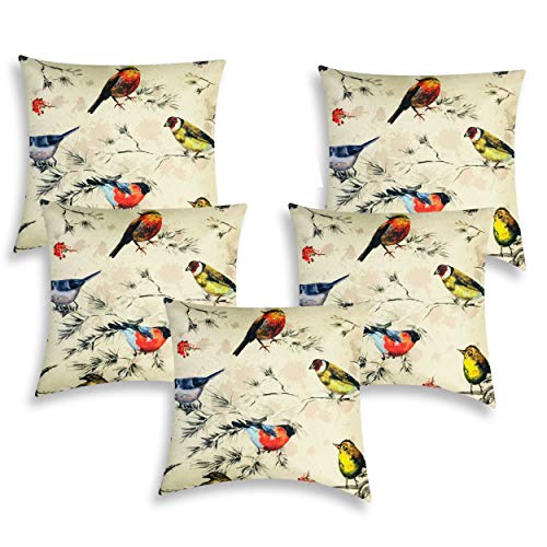 IM FAB IMFAB Set of 5 Decorative Hand Made Jute Throw/Pillow Cushion Covers - (16 X 16 INCHES) - Image 1