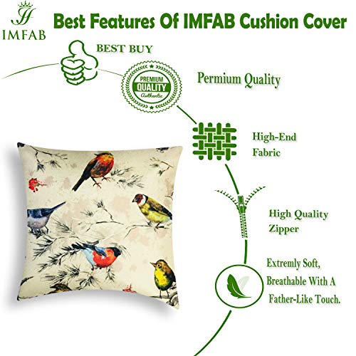 IM FAB IMFAB Set of 5 Decorative Hand Made Jute Throw/Pillow Cushion Covers - (16 X 16 INCHES) - Image 4