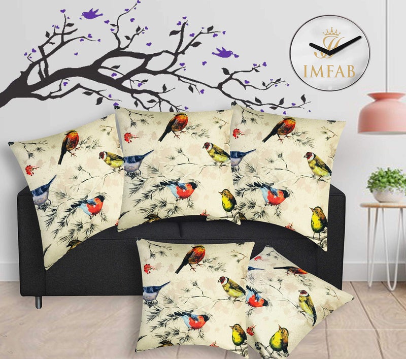 IM FAB IMFAB Set of 5 Decorative Hand Made Jute Throw/Pillow Cushion Covers - (16 X 16 INCHES) - Image 2