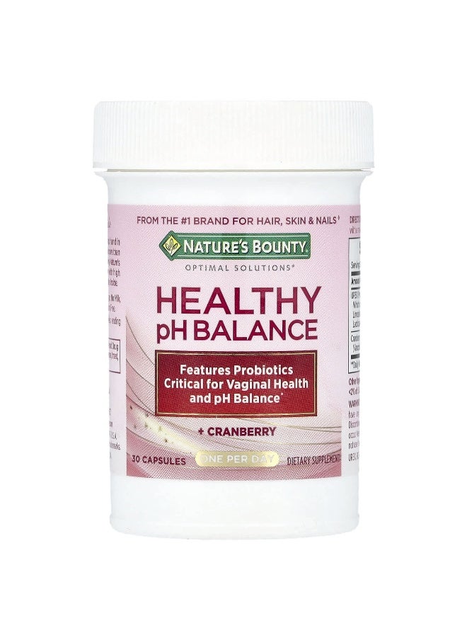 NATURE'S BOUNTY - Nature's Bounty, Healthy pH Balance + Cranberry, 30 Capsules - Image 1