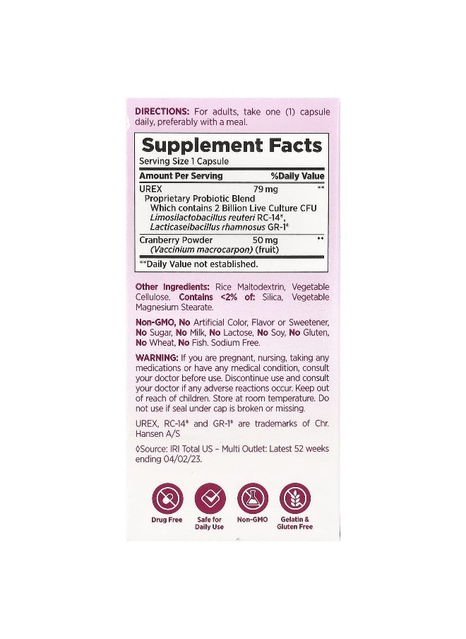 NATURE'S BOUNTY - Nature's Bounty, Healthy pH Balance + Cranberry, 30 Capsules - Image 1