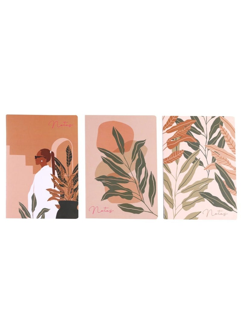 Prickly Pear - Set Of 3 B5 Boho Retreat Notebooks - Image 1