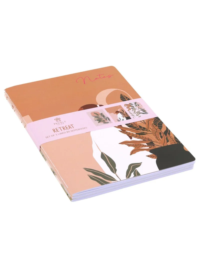 Prickly Pear Set Of 3 B5 Boho Retreat Notebooks