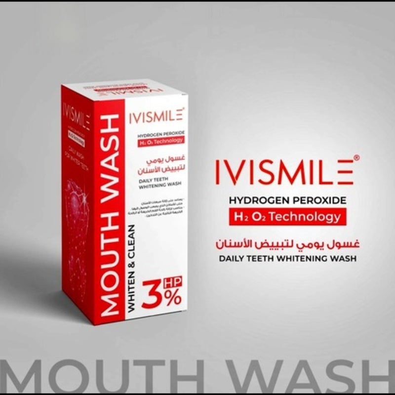 ايفي سمايل غسول للفم مبيض 3%