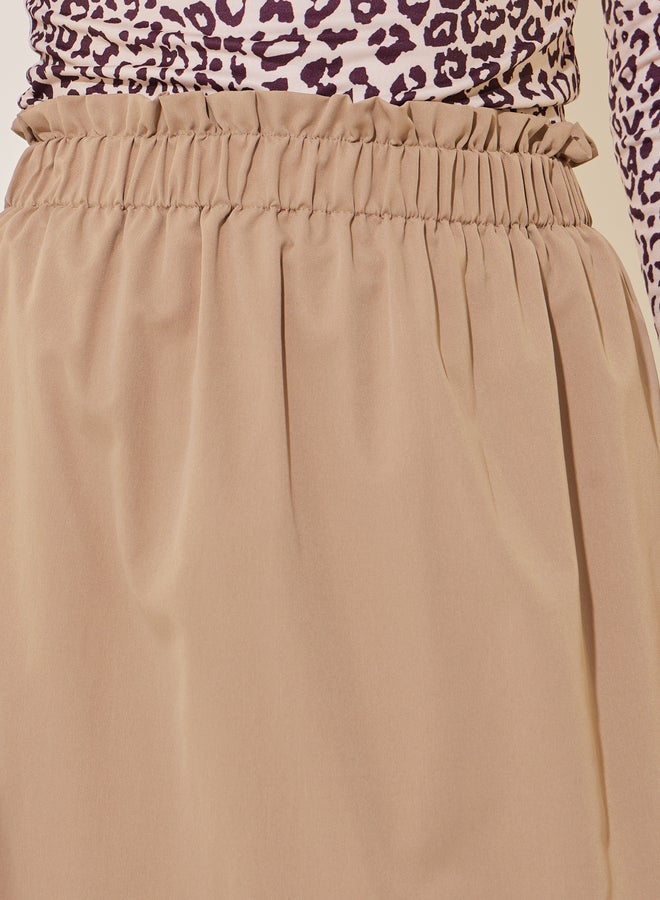 Take Two Solid High Rise Midi Skirt - Image 3