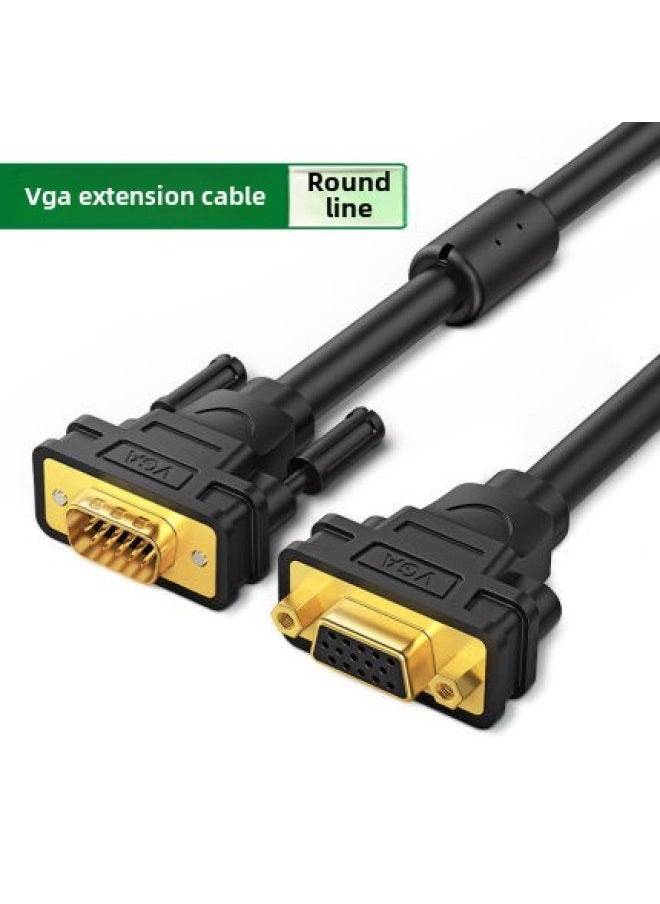 ماركة غير محددة كابل VGA من Lvlian، كابل شاشة كمبيوتر، كابل بيانات فيديو VGA، سلك كمبيوتر، هيكل كمبيوتر - اللون: خط دائري - ذكر إلى أنثى - طول الخط: 30 مترًا  - Image 1