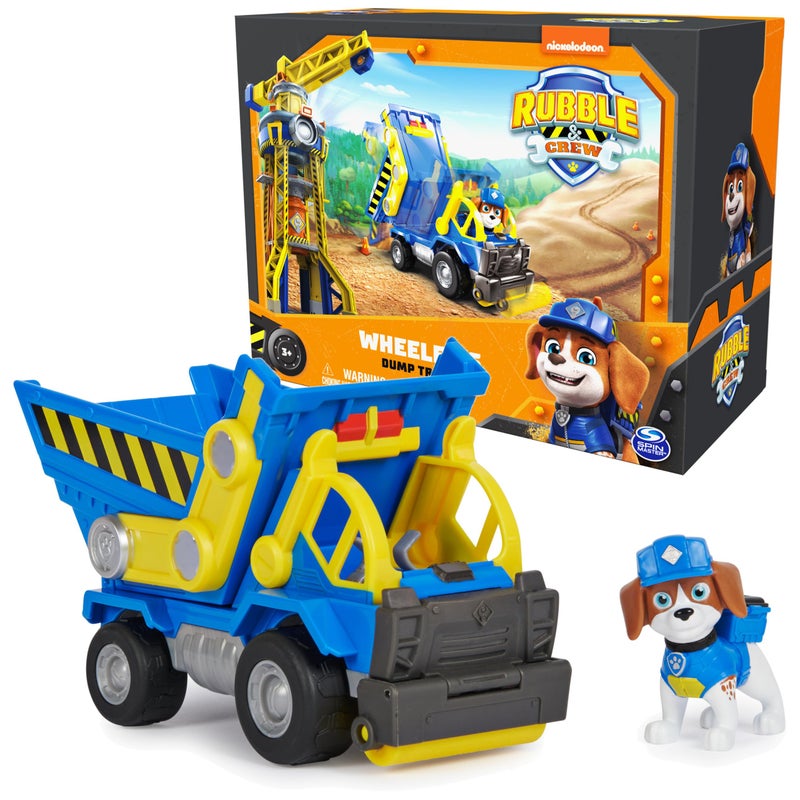 Rubble & Crew, Wheelerâ€™s Dump Truck Toy with Movable Parts and a Collectible Action Figure, Kids Toys for Ages 3 and Up - Image 1