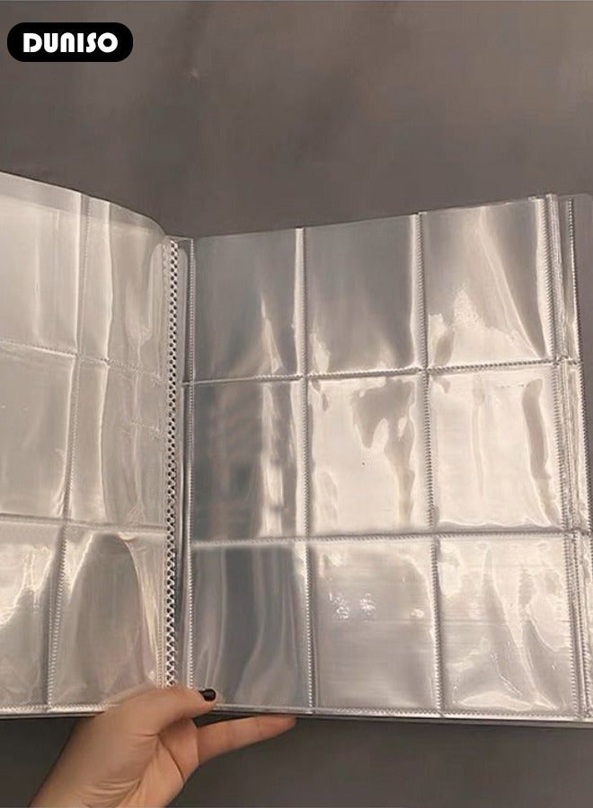 DUNISO Transparent Jewelry Storage Book, Portable Travel Jewelry Organizer,  PVC Anti Oxidation Dust Prevention Jewelry Storage Album for Earrings, Rings, Necklaces, Bracelet, Necklace, Bracelets and Stud(288 Grids) - Image 3