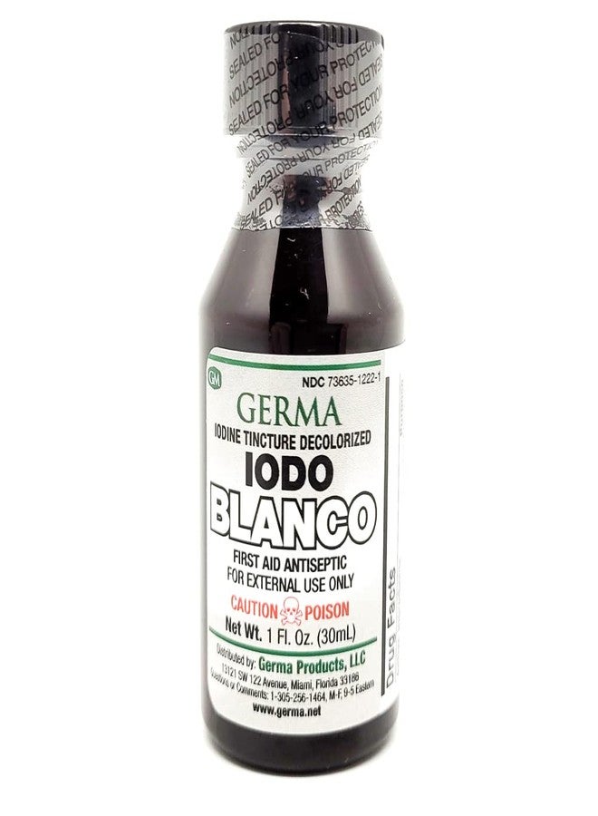 Germa Iodine Tincture Decolorized Colorless White Clear Iodo YODO Blanco Liquid - Image 1