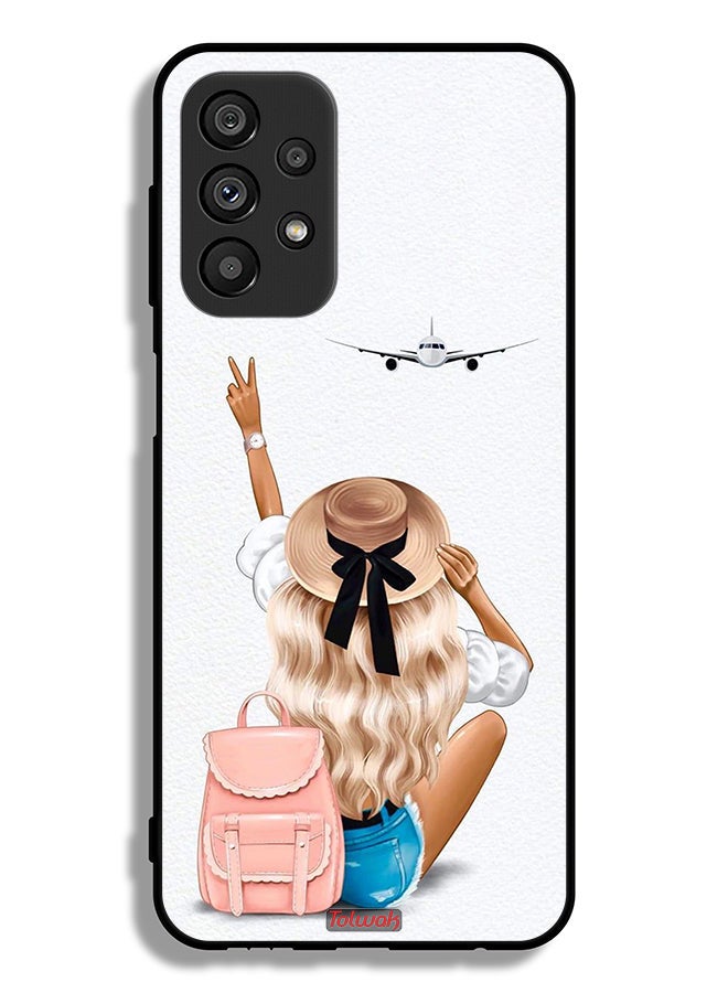 Tolwak Samsung Galaxy A23 5G Protective Case Cover Girl Love Travel - Image 1