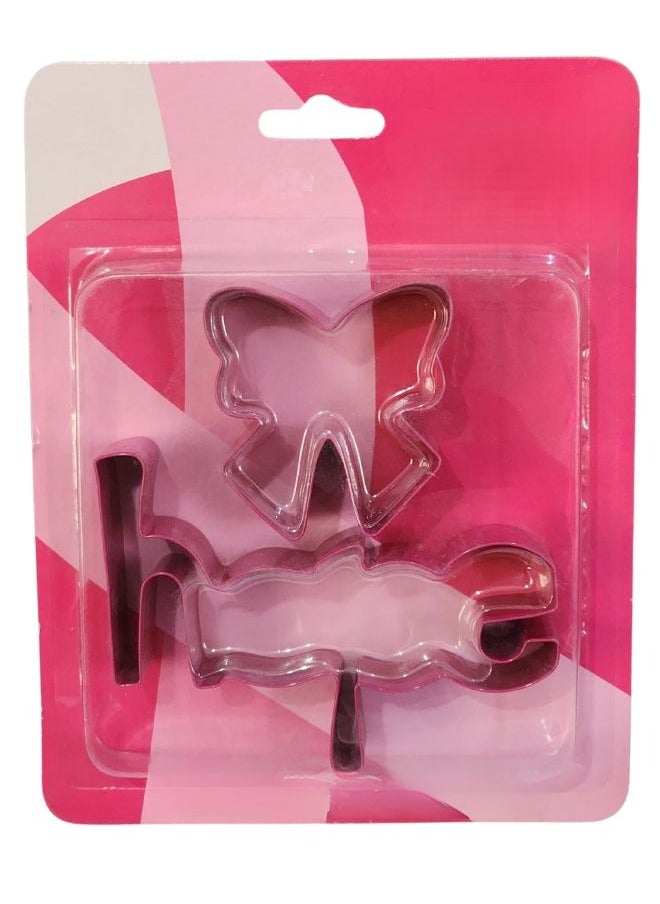 FALMER 2 Piece Stainless Steel Baking Biscuit Pastry Cutter Mold  - Image 2