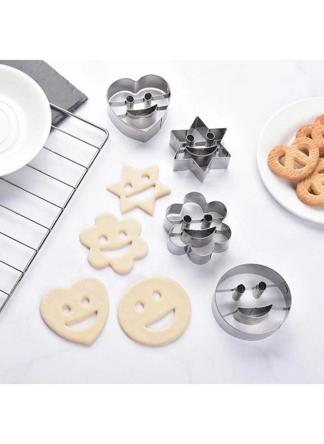FALMER 2 Piece Stainless Steel Baking Biscuit Pastry Cutter Mold  - Image 4