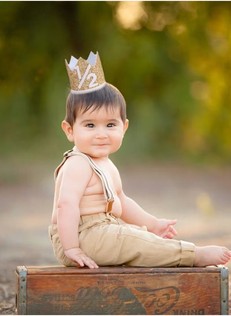 Generic Birthday Party Crown, Golden Hat, Adjustable and Reusable, Royalty Decorations, Crown Supplies, for Kids Adults  - Image 3