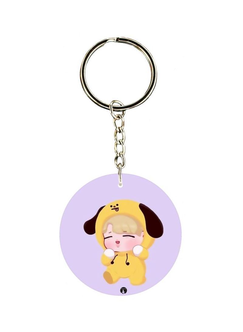 RKN Cartoon Printed Double Sided Keychain