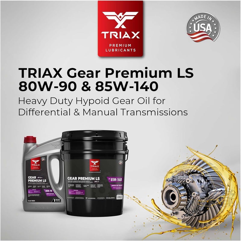 Triax Gear Premium LS 80W-90, GL-5 Limited Slip Ready, Manual Transmissions, Hypoid Gear Systems, Differentials - Image 4