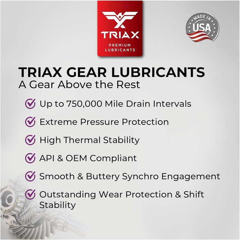 Triax Gear Premium LS 80W-90, GL-5 Limited Slip Ready, Manual Transmissions, Hypoid Gear Systems, Differentials - Image 5