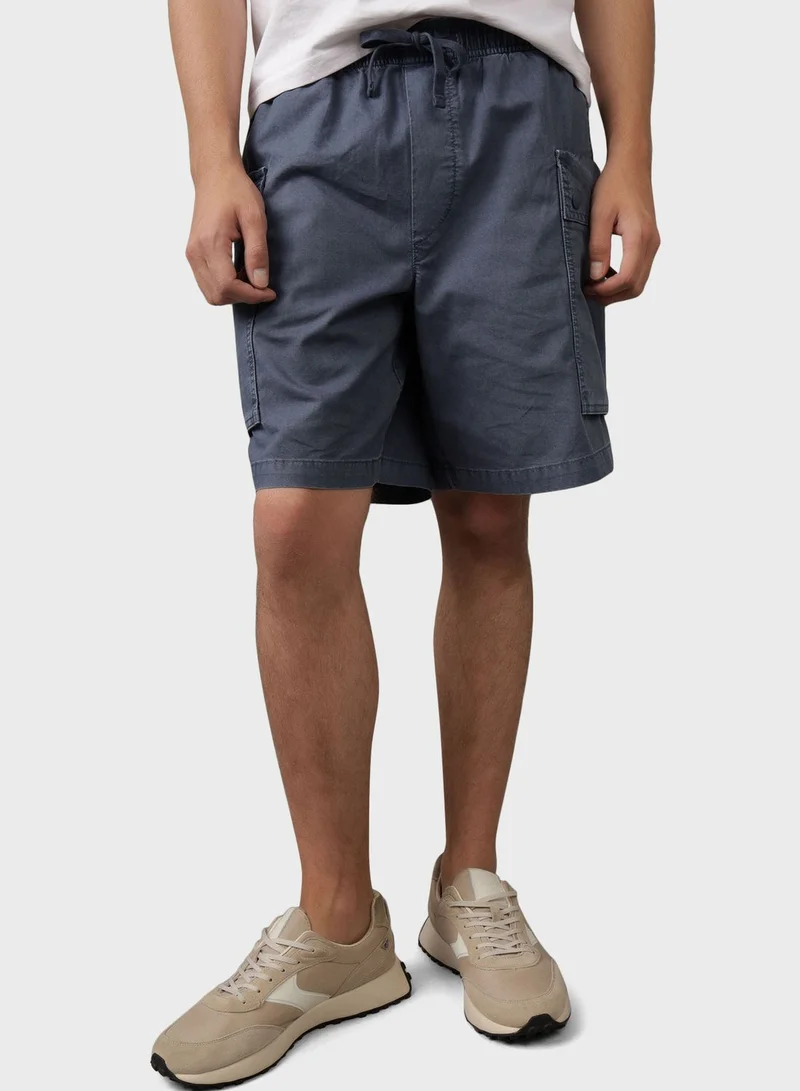 American Eagle Linen Blend Cargo Shorts