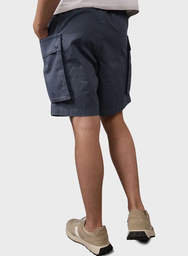 American Eagle Linen Blend Cargo Shorts