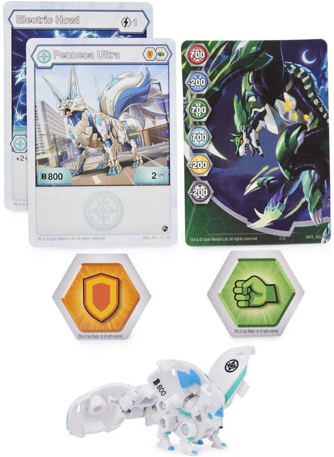 BAKUGAN - ألترا، فينيكا، شخصية جيوجان رايزنج القابلة للتجميع وبطاقة التداول بطول 3 بوصات - Image 1