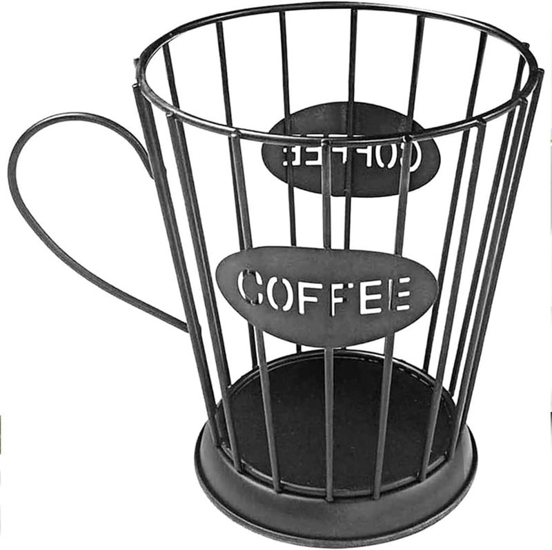 INDIDECOR INDIDECOR 48599 Coffee Basket Coffee Capsule Basket Multiple Capsule Holder Coffee Cup Fruit Basket Kitchen Object Holder Capsule Basket for Coffee Capsules Sugar Fruit  - Image 1