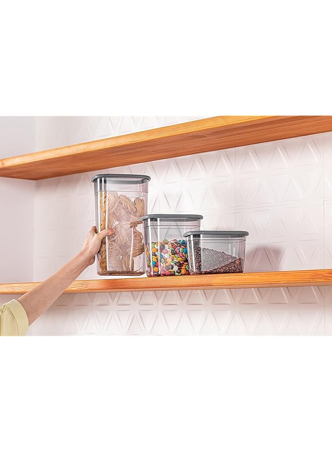 فولي لايف صندوق تخزين محكم الإغلاق لتحضير الوجبات، سعة 2000 مل، مزود بأغطية قابلة للقفل، وحاوية بلاستيكية لتخزين الطعام قابلة لإعادة الاستخدام، وصناديق تنظيم مطبخ قابلة للتكديس، وخالية من مادة BPA، وآمنة للاستخدام في الميكروويف والفريزر وغسالة الأطباق. - Image 2