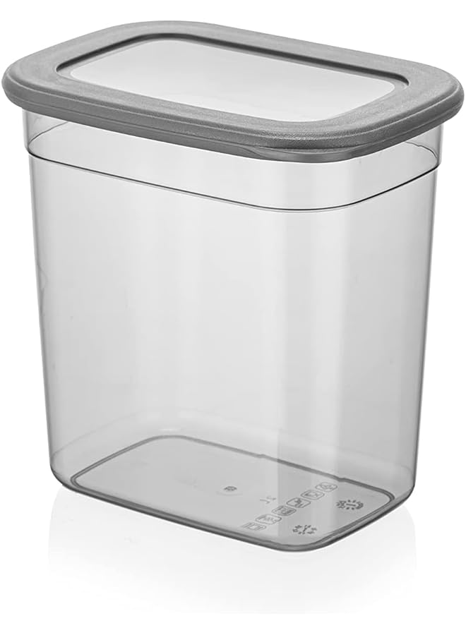 فولي لايف صندوق تخزين محكم الإغلاق لتحضير الوجبات، سعة 2000 مل، مزود بأغطية قابلة للقفل، وحاوية بلاستيكية لتخزين الطعام قابلة لإعادة الاستخدام، وصناديق تنظيم مطبخ قابلة للتكديس، وخالية من مادة BPA، وآمنة للاستخدام في الميكروويف والفريزر وغسالة الأطباق. - Image 1