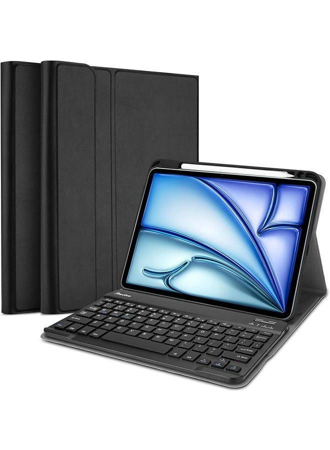 Procases ProCase Keyboard Case for iPad Air 11-inch (M3/M2) 2025/2024 | Magnetically Detachable Wireless Keyboard, Slim Lightweight Cover with Apple Pencil Holder - Image 1