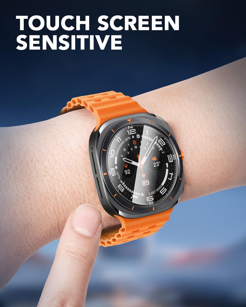 SPGUARD 4 Pack for 2025/2024 Galaxy Watch Ultra 47mm Screen Protector, Tempered Glass, 9H Hardness, Anti Scratch, Bubble Free for Samsung Galaxy Watch Ultra 7 47mm(NOT for Others Models) - Image 5