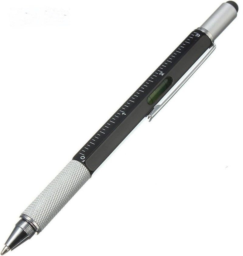 Worison 6in1 MultiTool Pen with Ruler, Level gauge, Ball Pen, Stylus and 2 Screwdriver, Ball Pen - Image 1